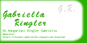 gabriella ringler business card